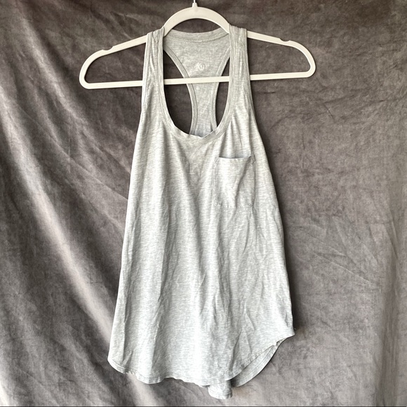 Lululemon Racerback Single Pocket Tank in Gray 🌵4 - Picture 1 of 5